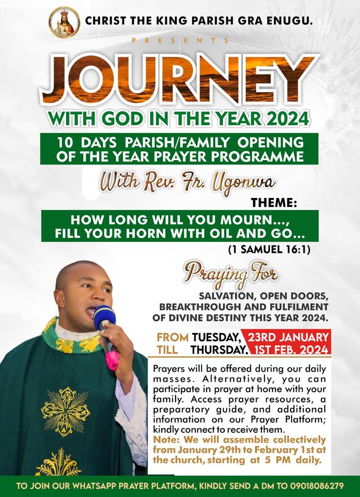 JOURNEY WITH GOD IN THE YEAR 2024 JOURNEY WITH GOD IN THE YEAR 2024